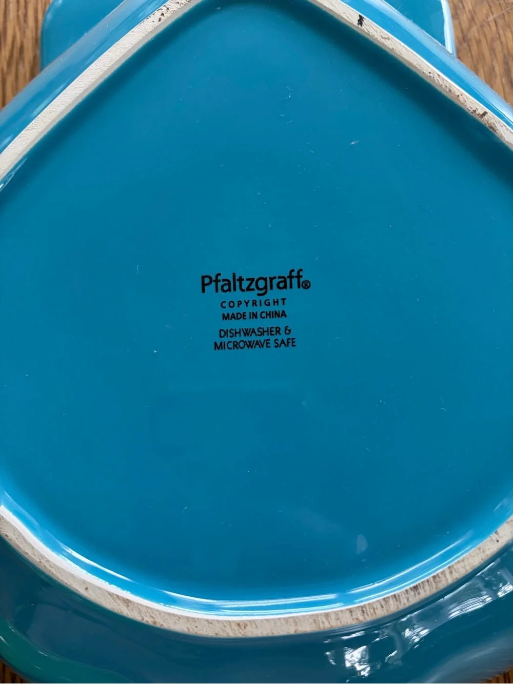 Pfaltzgraff Blue and Green Shell Bowls